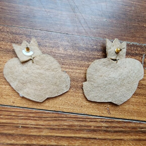 Claire's Birthday Queen Beaded Embroidered Earrings - Picture 6 of 14